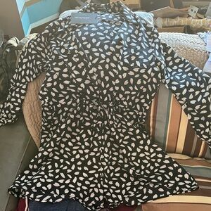 Black and White Patterned Romper